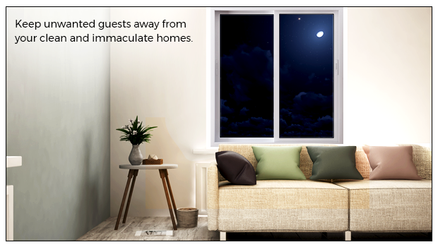 Keep unwanted guests away from your clean and immaculate homes