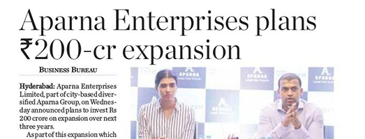 Hans Aparna Enterprises 19.07.2018 pg 13 523x200