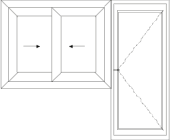 Sliding window cum casement door